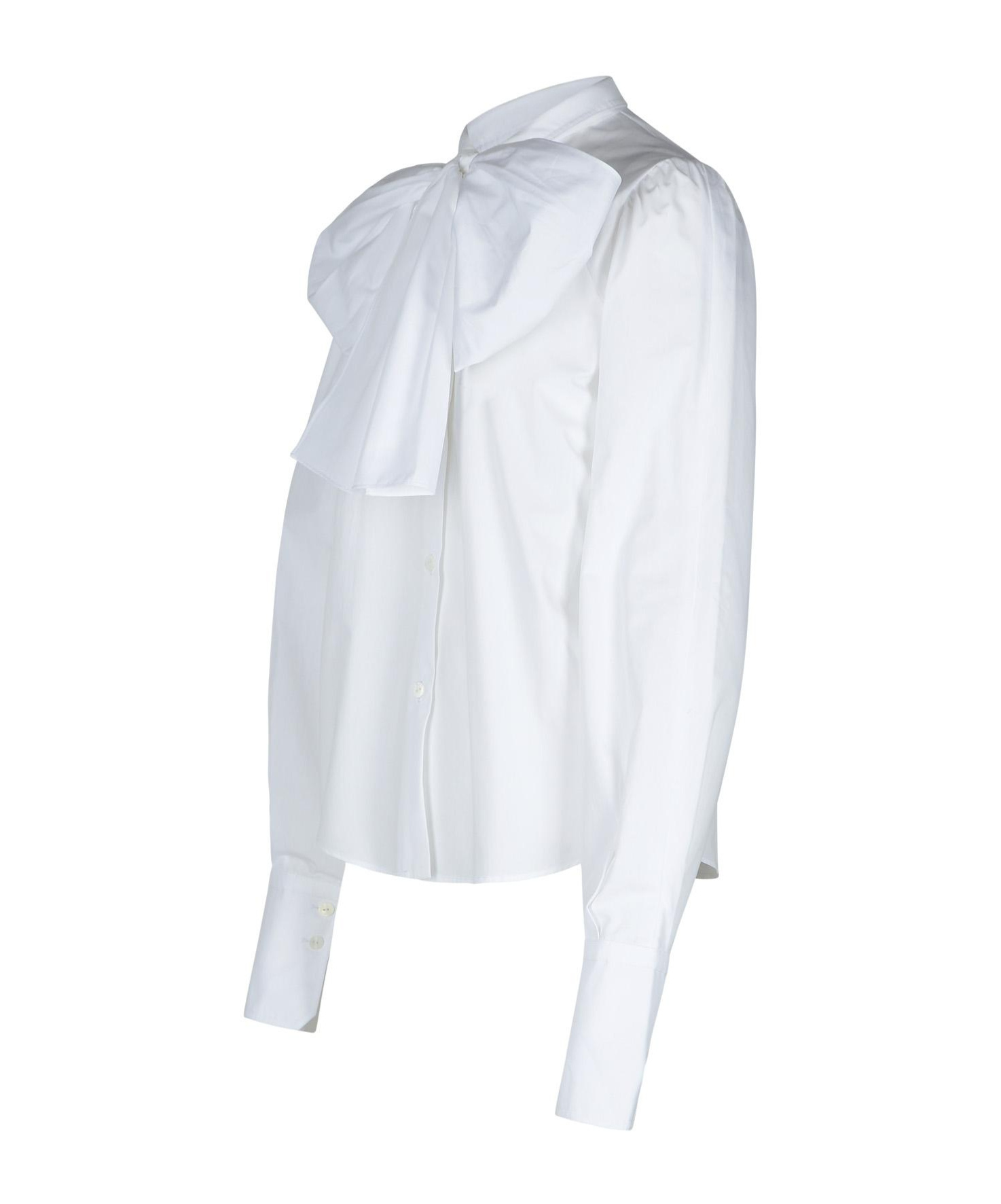 Patou Ascot White Cotton Blouse In White