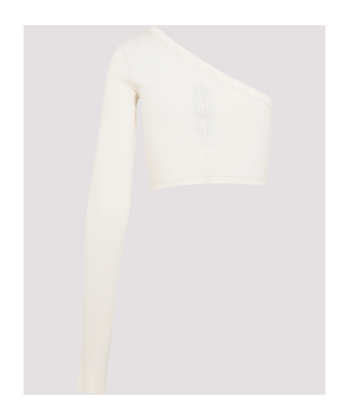 Rick Owens Asymmetrical Cropped Top In White