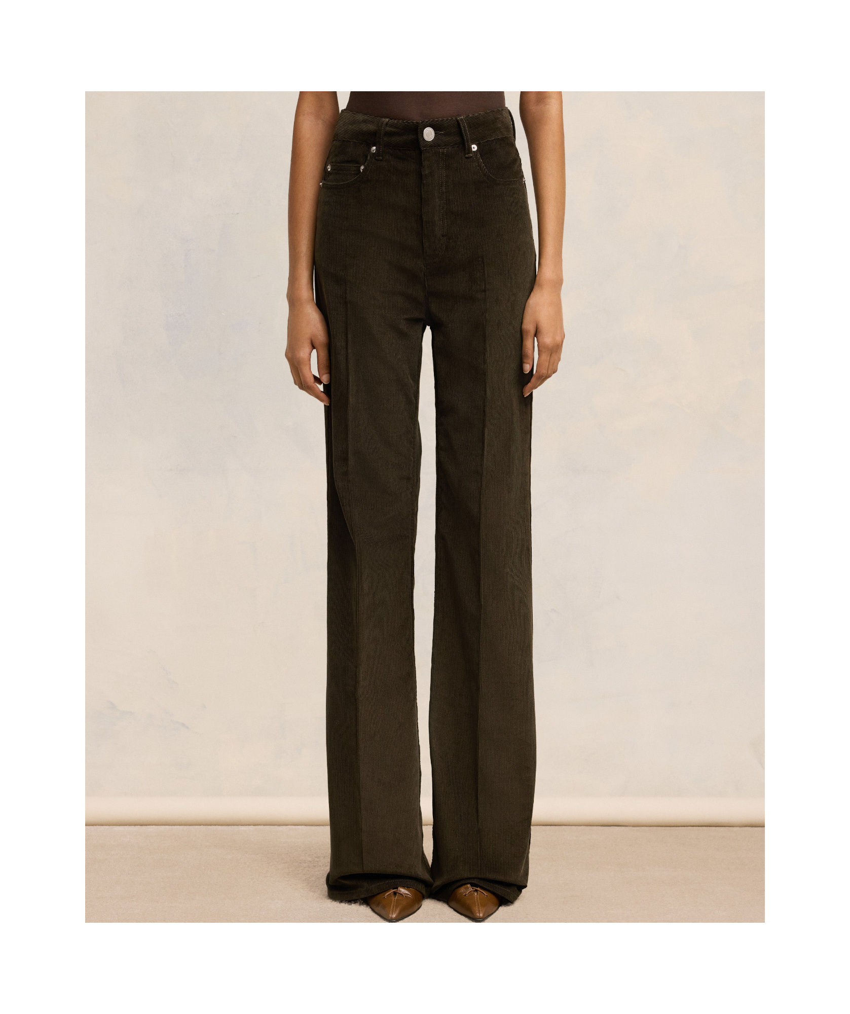 Ami Alexandre Mattiussi Belt-loop Casual Pants In Black