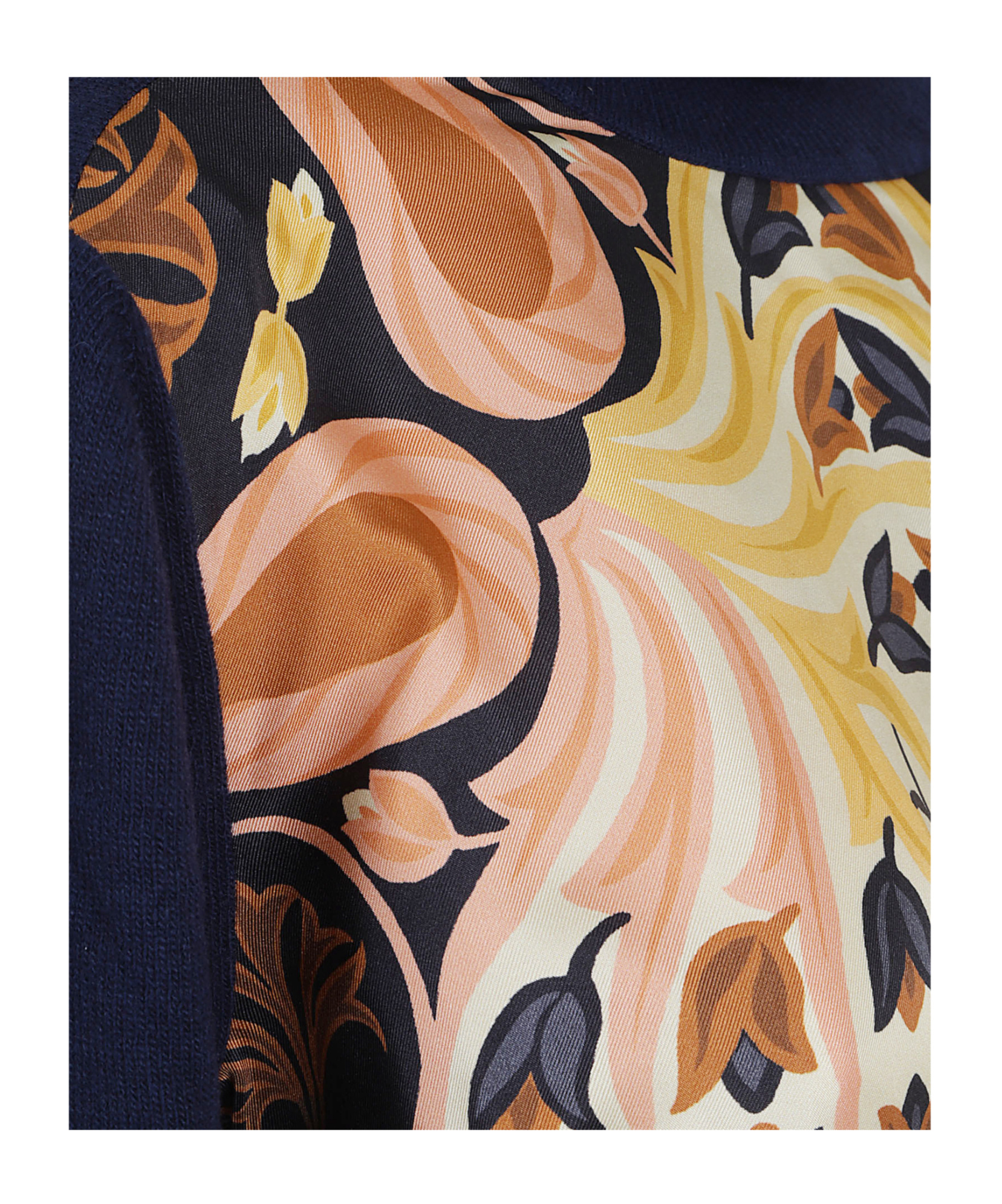 Etro Roll-neck Printed Sweater In Black