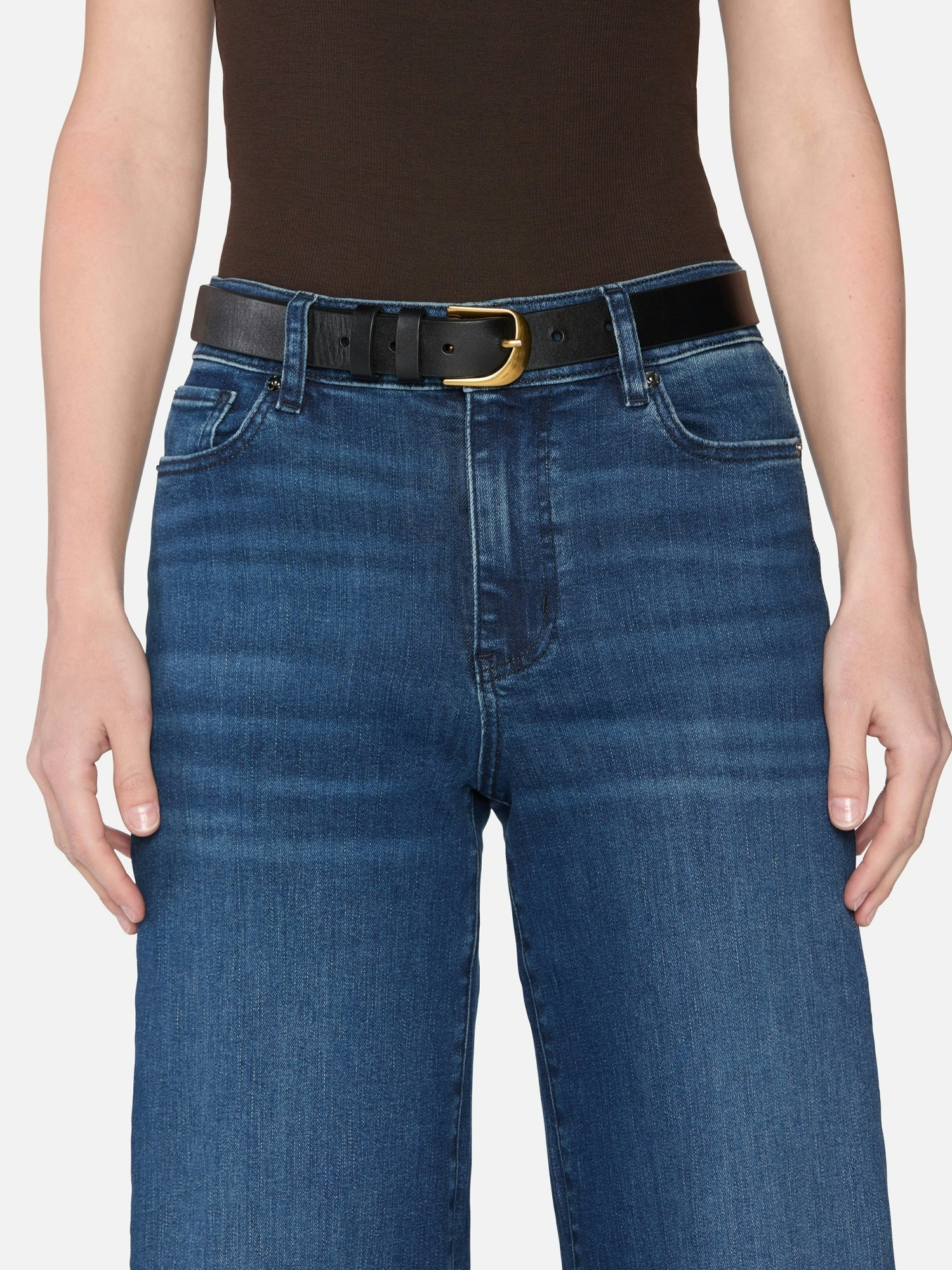 Frame Le Slim Palazzo High Rise Jeans In Femma In Blue