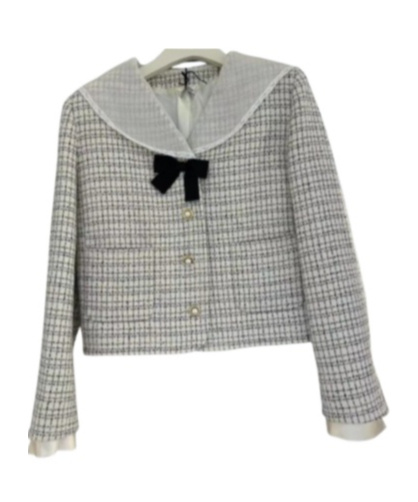 Miu Miu Long-sleeved Casual Jacket In Gray