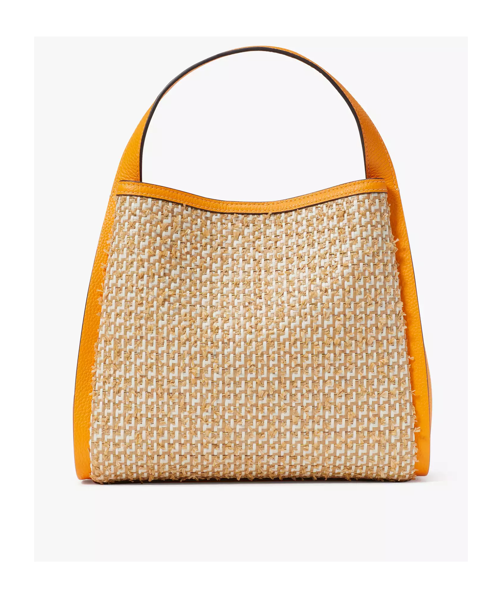 Kate Spade Medium Knott Tweed Leather Bag In Nude