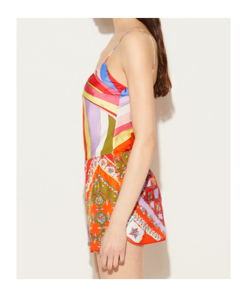 EMILIO PUCCI IRIDE-PRINT SILK TOP