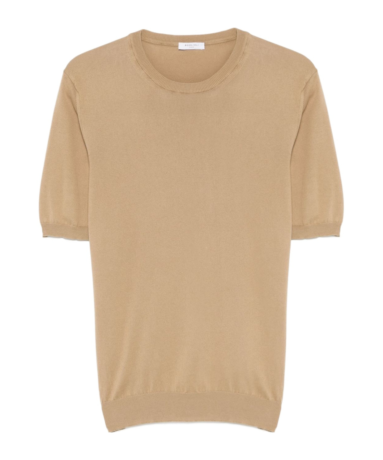 Boglioli Cotton T-shirt In Nude