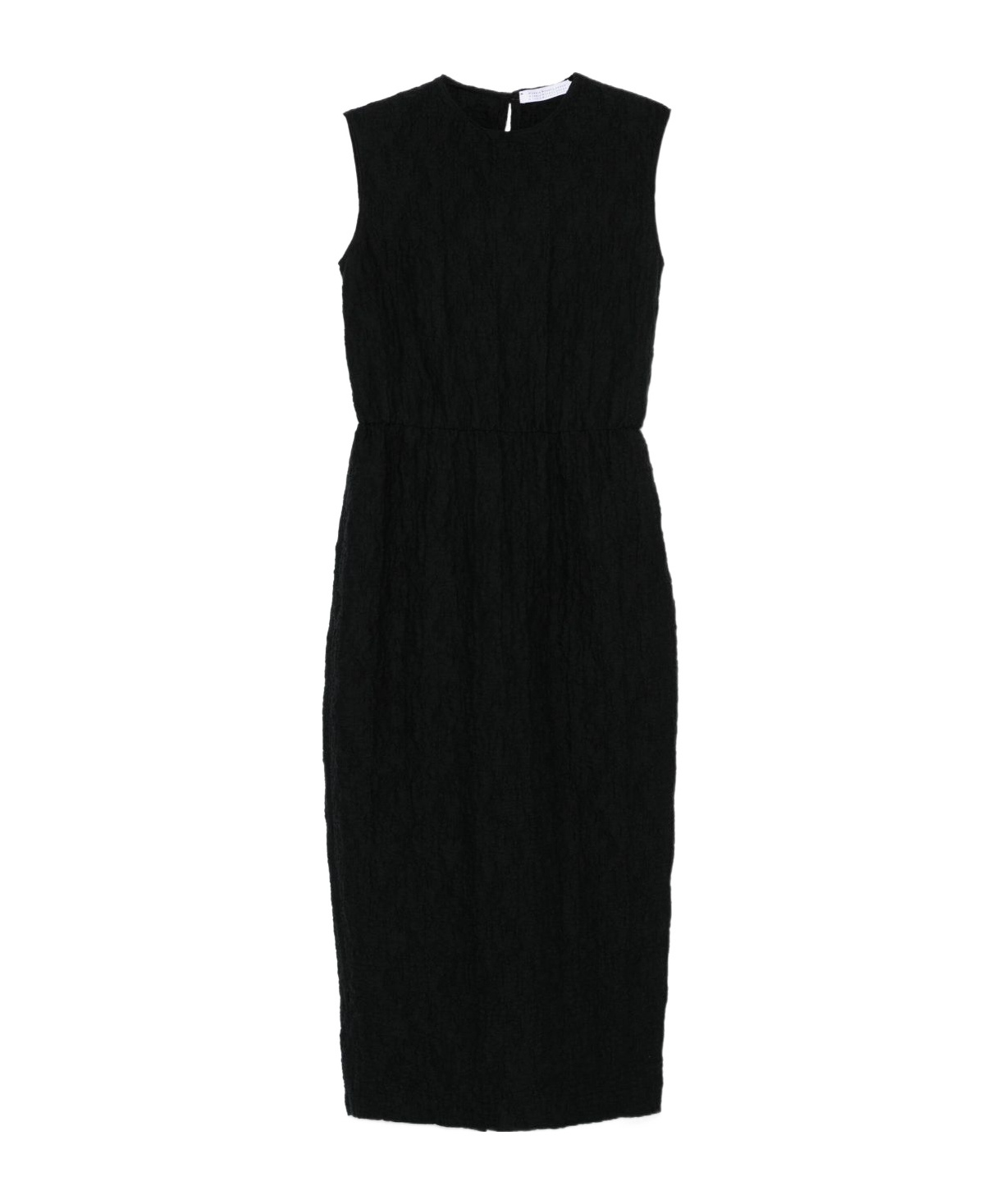 HARRIS WHARF LONDON CRINKLED MIDI DRESS