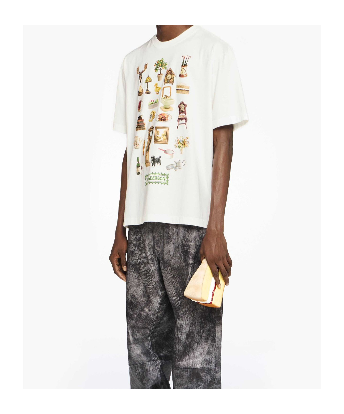 Jw Anderson Diorama Printed T-shirt In White