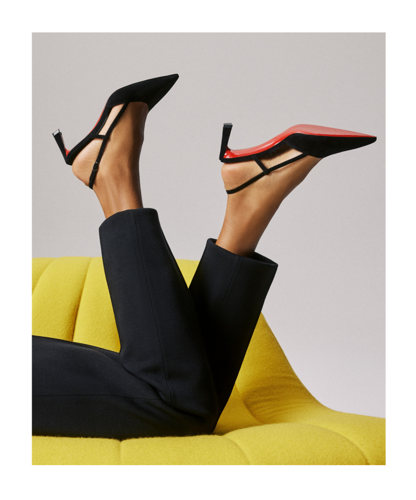 Christian Louboutin Condoroline 55 Black Suede Pumps In Black