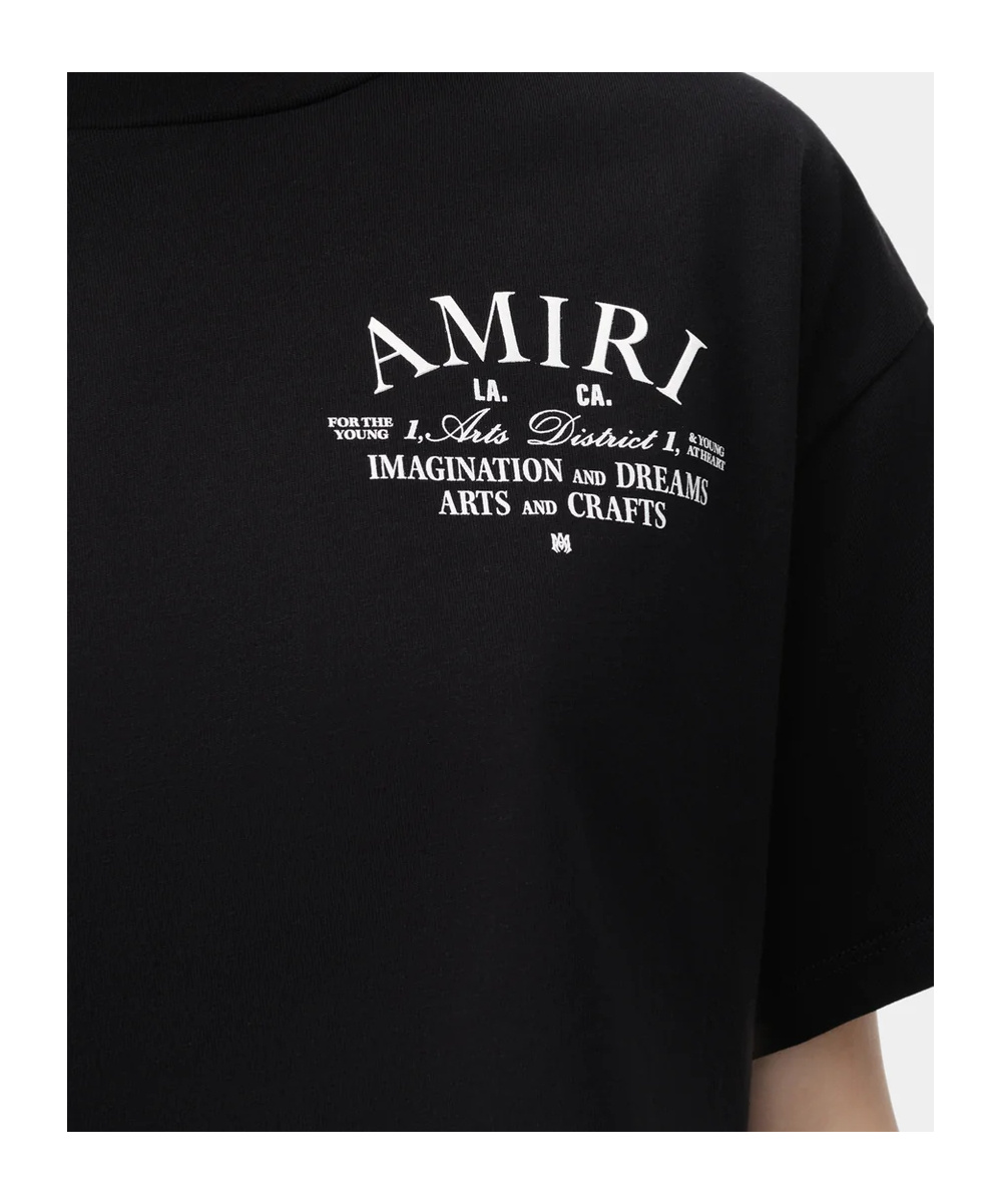 Amiri Black 'arts District' T-shirt In Black