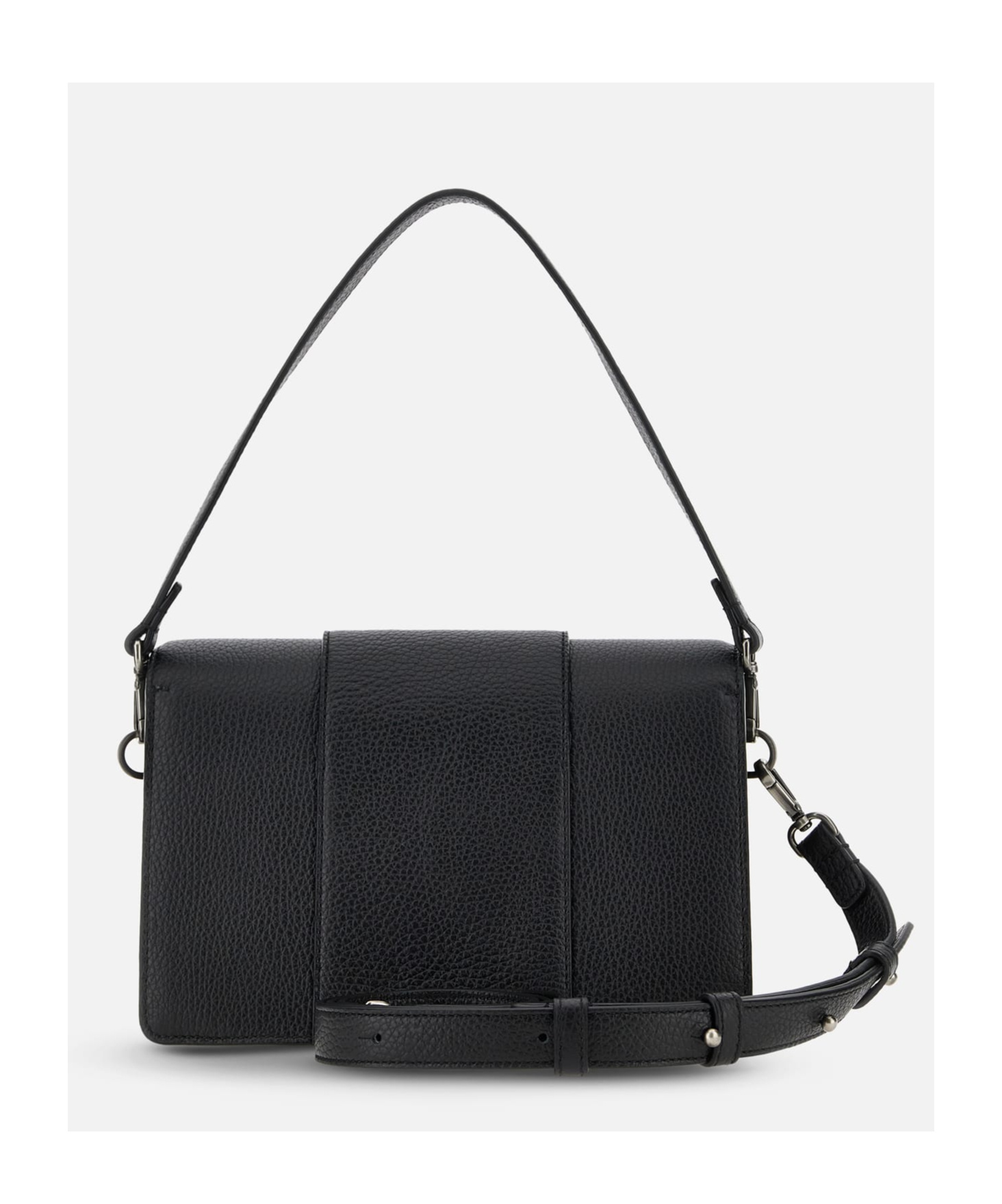Hogan H-bag Leather Crossbody Bag In Black