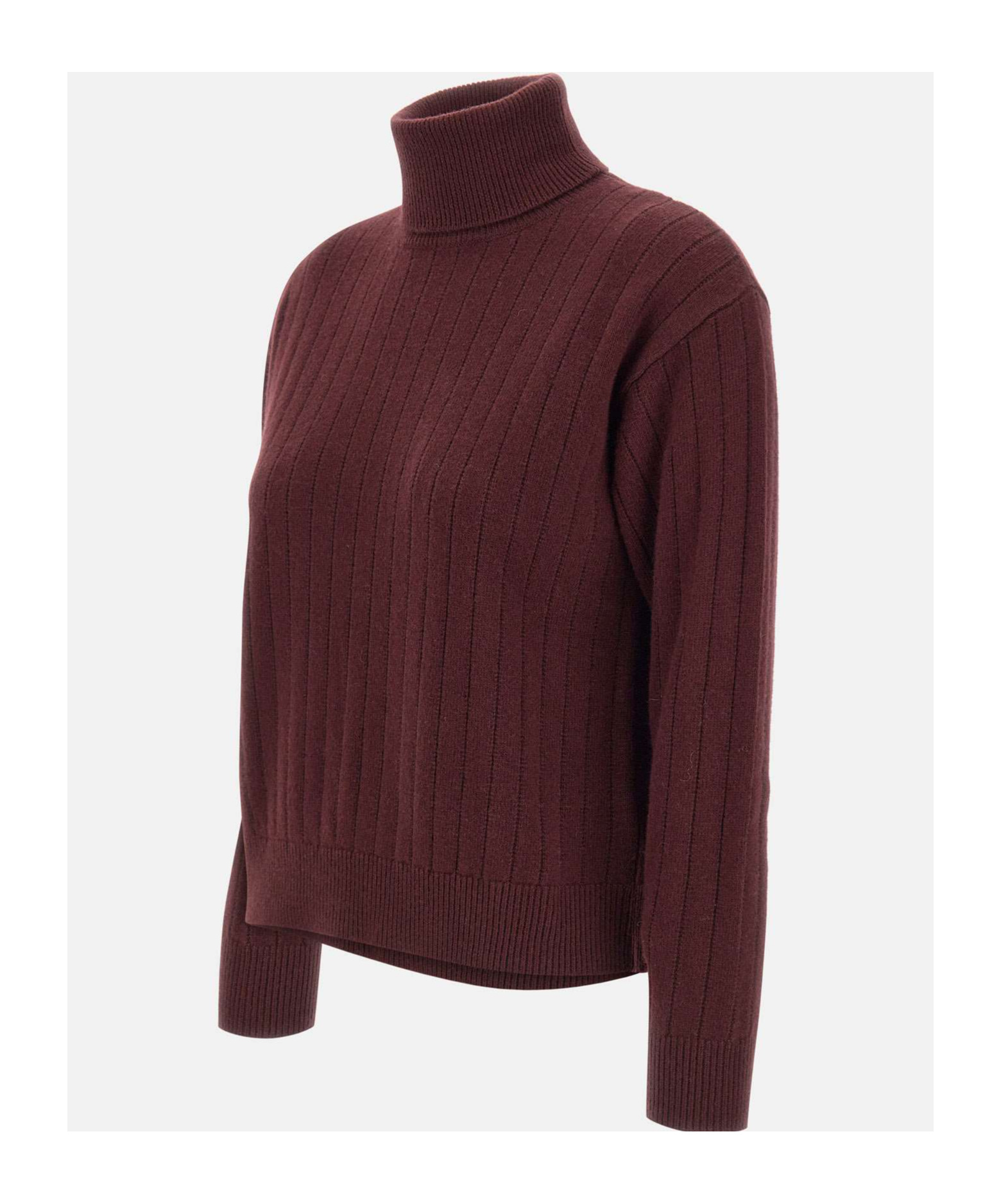 Eleventy Turtleneck Long Sleeve Sweater In Burgundy