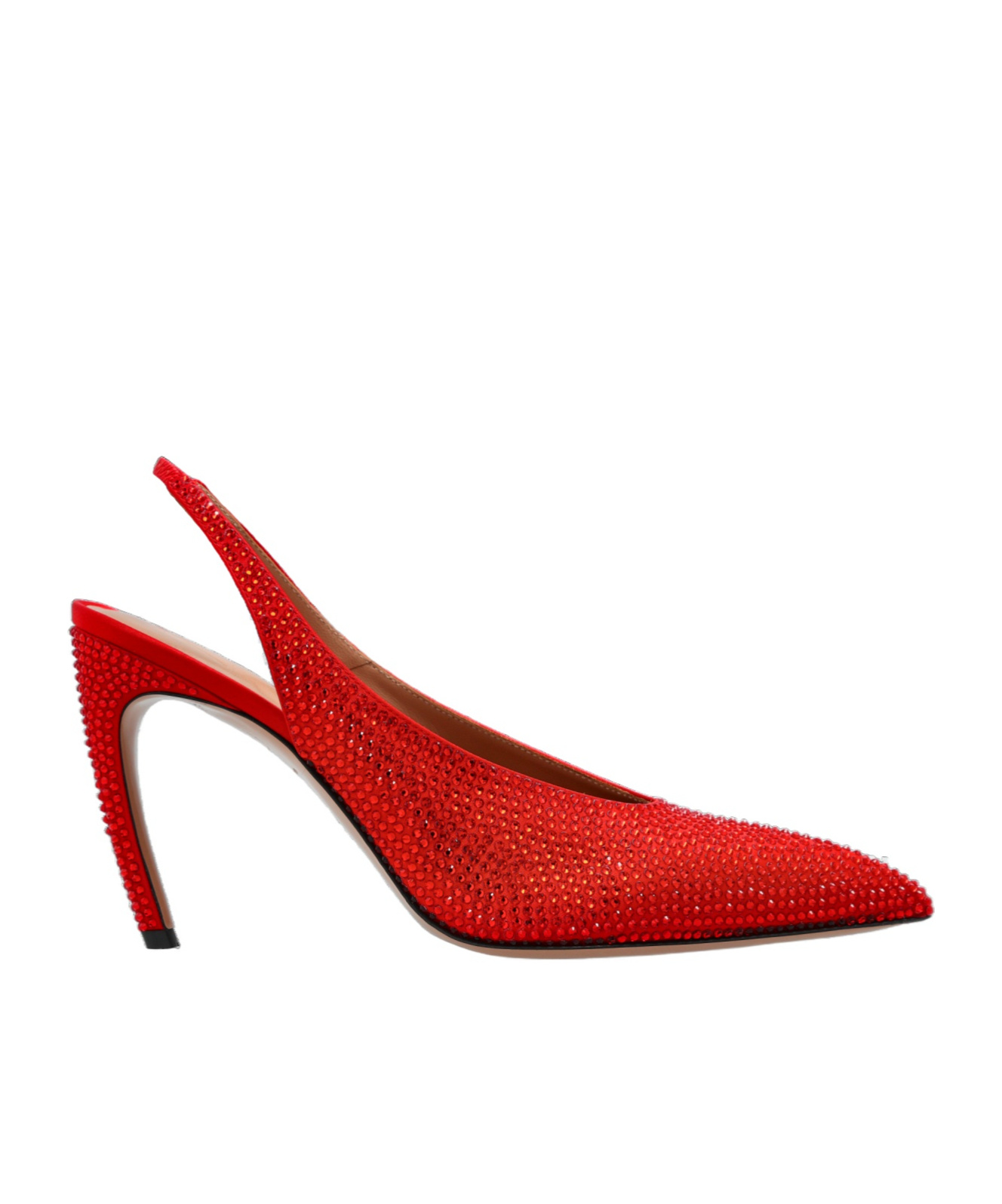 Attico 95mm Viper Crystal-embellished Slingback Pumps