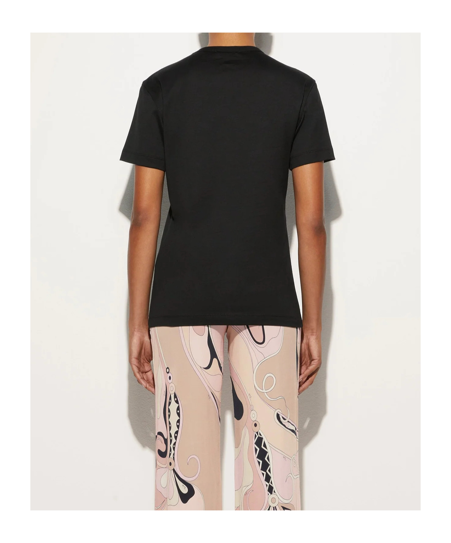 Emilio Pucci Cotton Logo T-shirt In Black