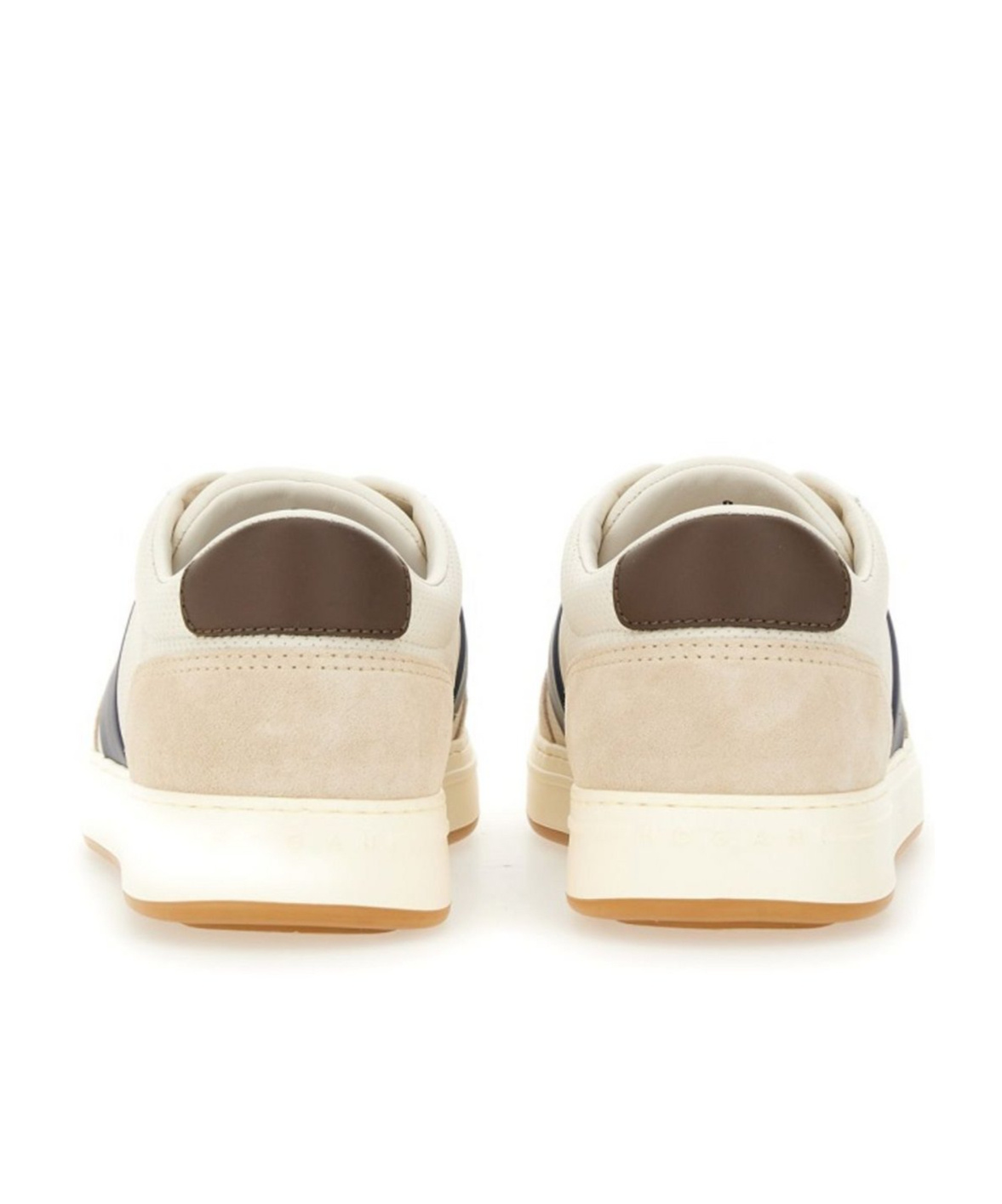 Hogan Multicolor Suede And Leather Sneakers H668 In Neutral