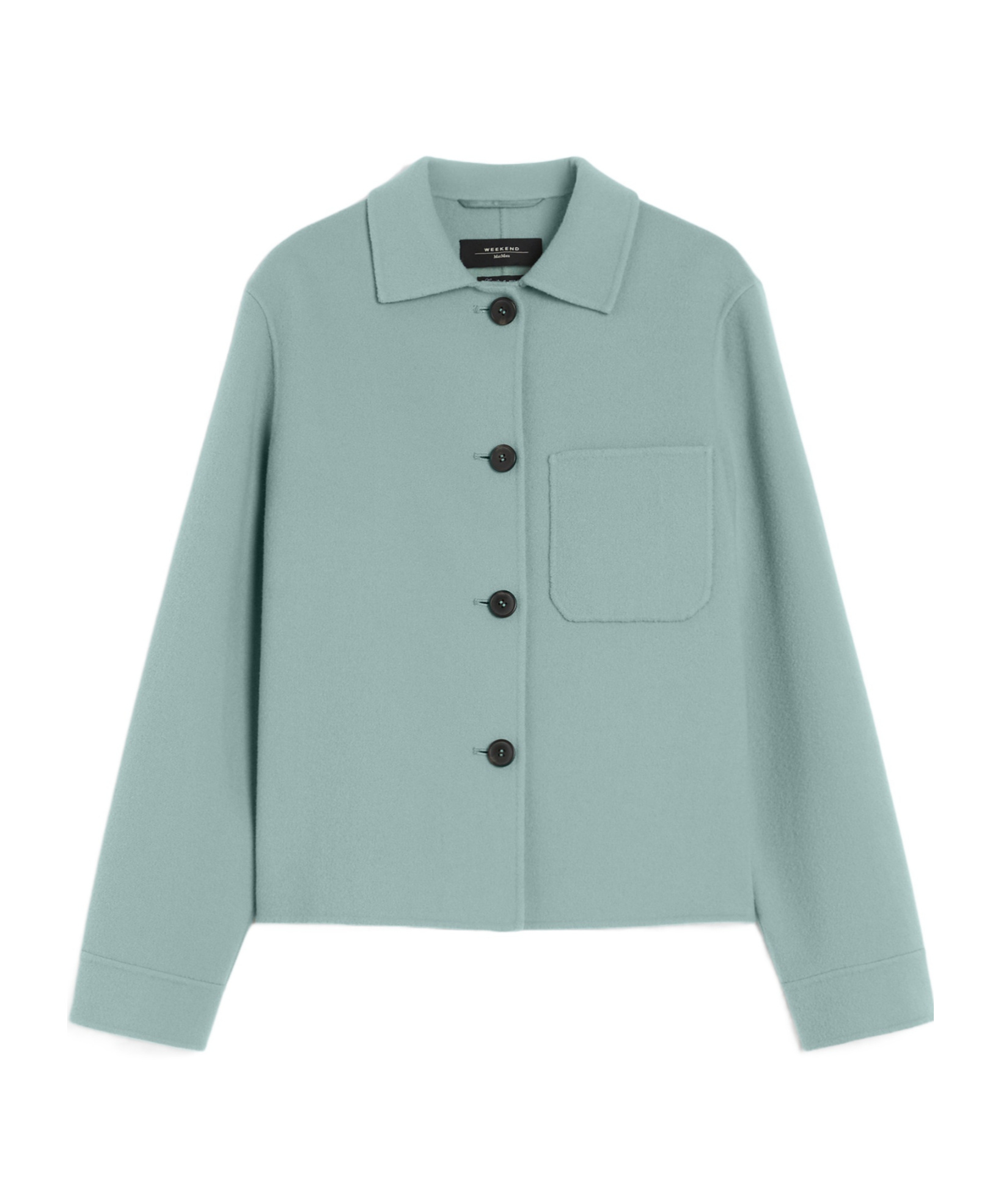 Max Mara Wool Shacket In Blue