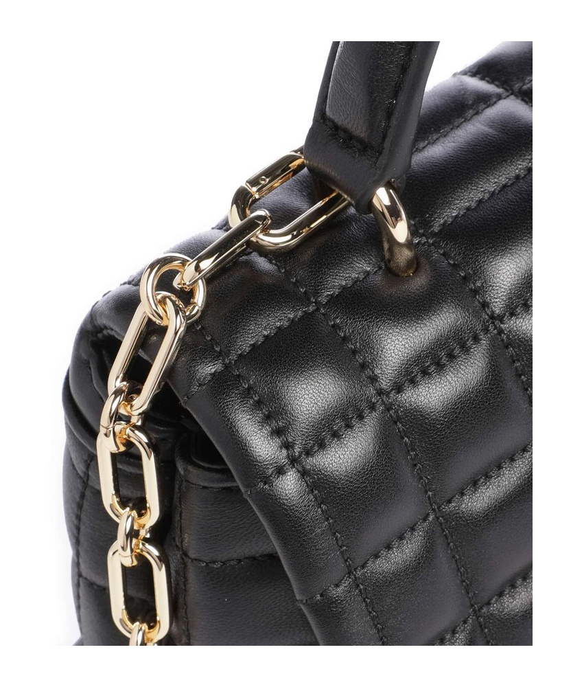 Michael Michael Kors Tribeca Medium Quilted Satchel Bag In Black