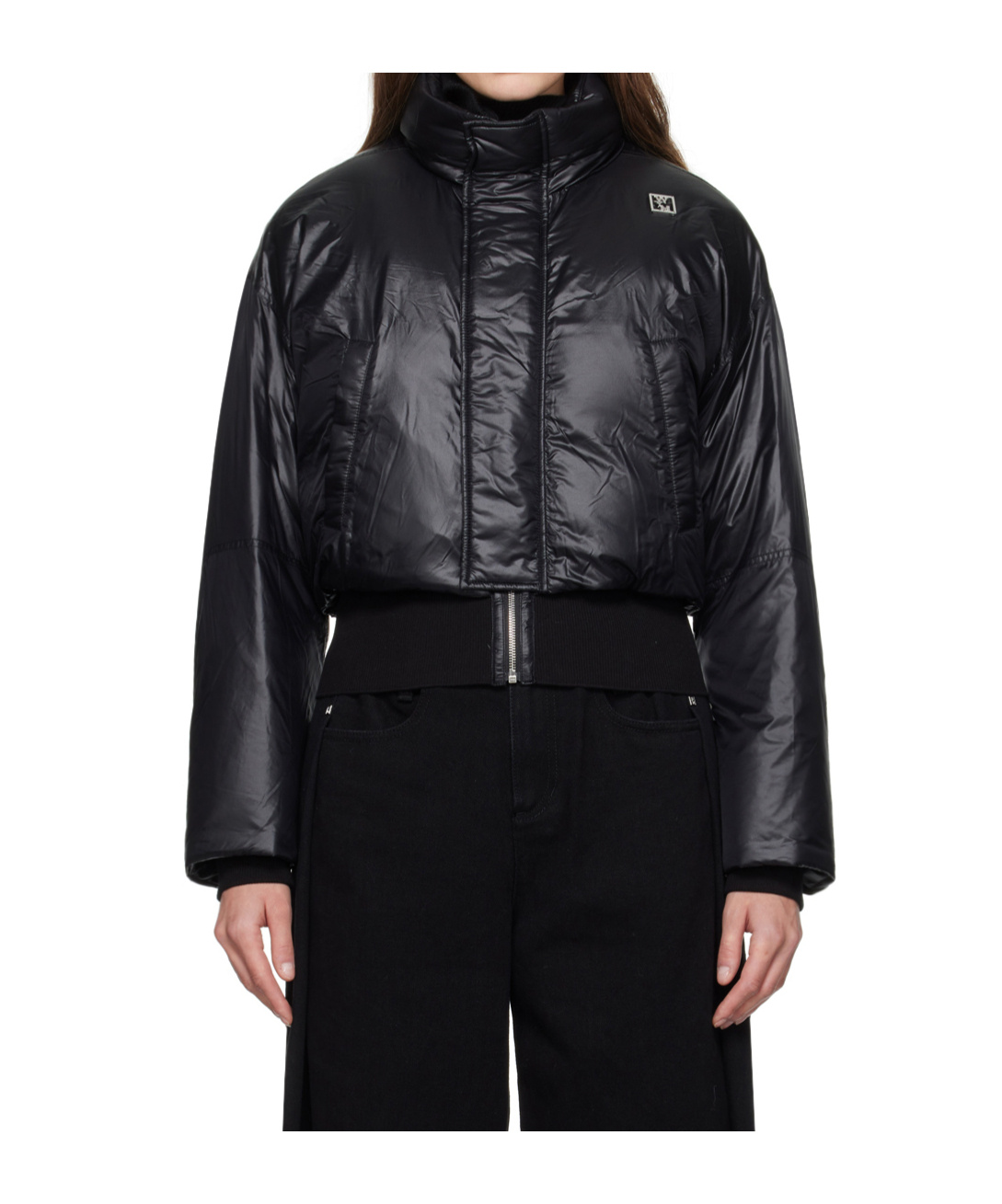 Wooyoungmi Coated Puffer Jacket In Black