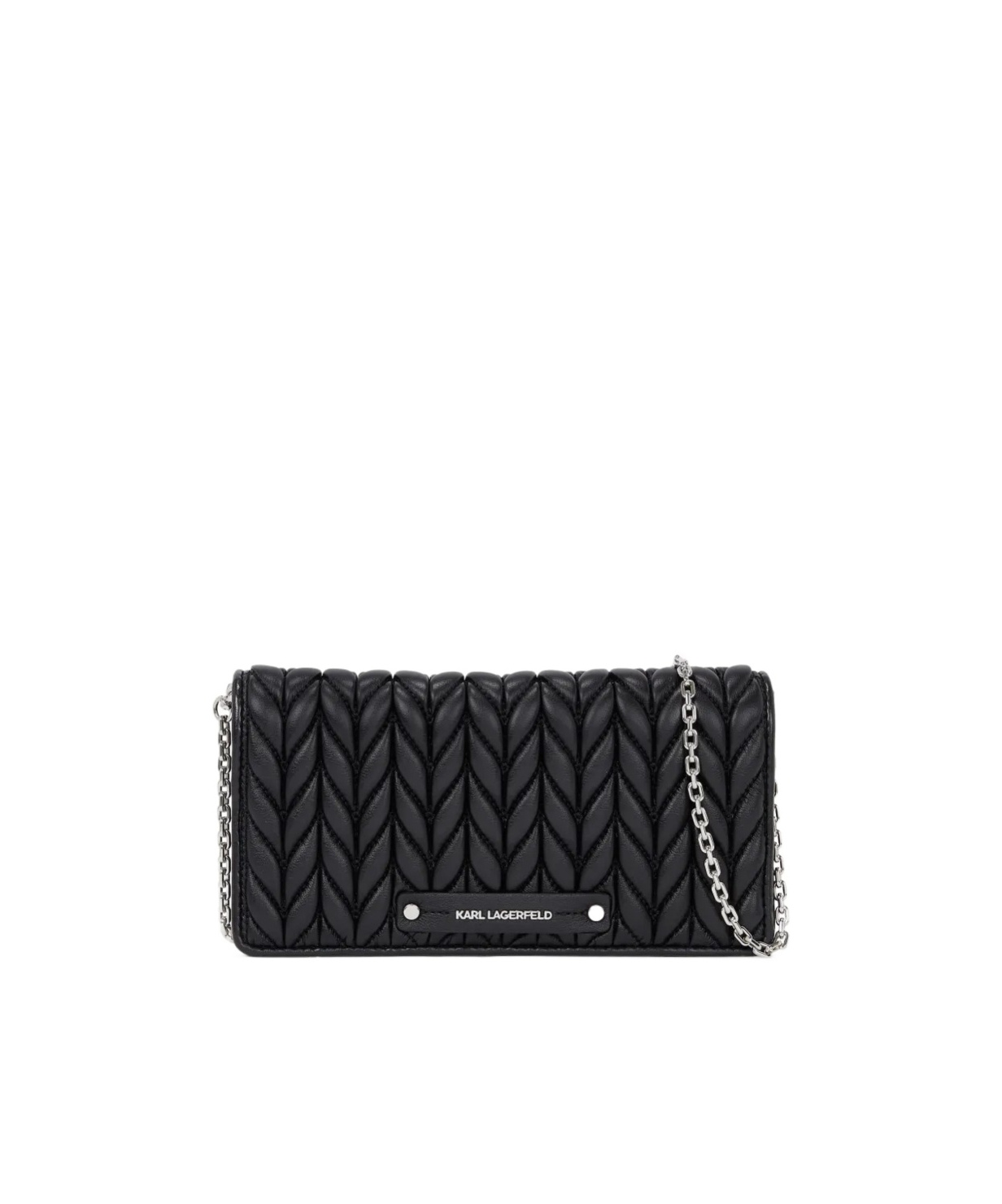 Karl Lagerfeld K/weave Crossbody Bag In Black