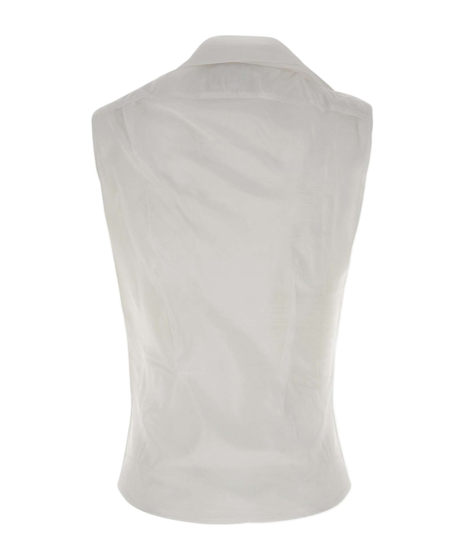 Vivienne Westwood Silk Cotton Sleeveless Drunken Shirt