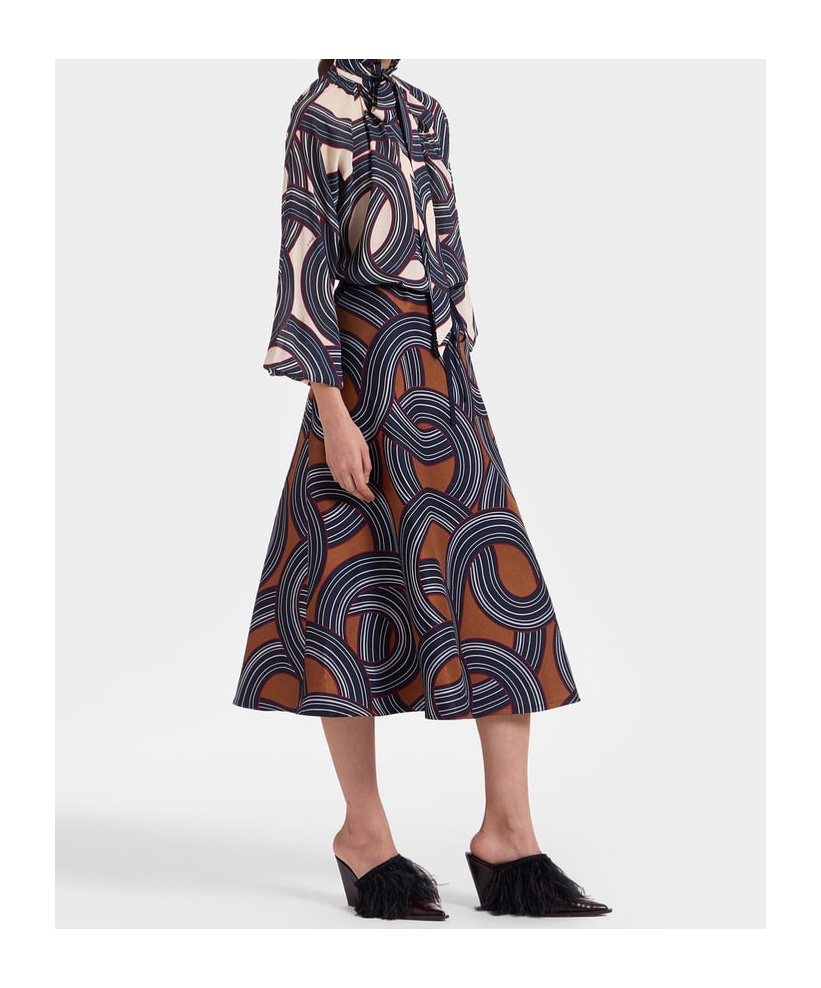 La Doublej Drawstring Skirt In Black