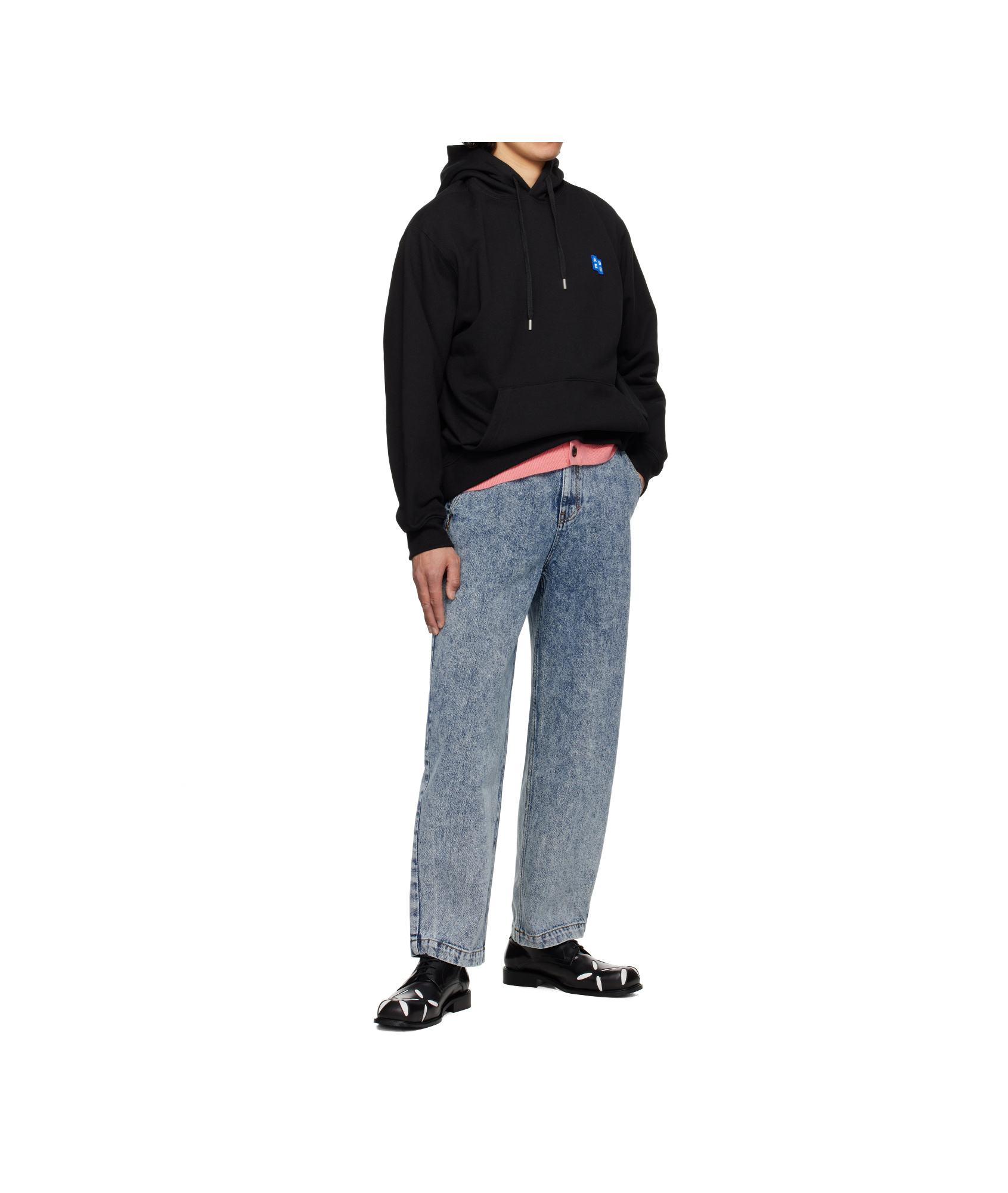 ADER ERROR LONG SLEEVE HOODED SWEATSHIRT