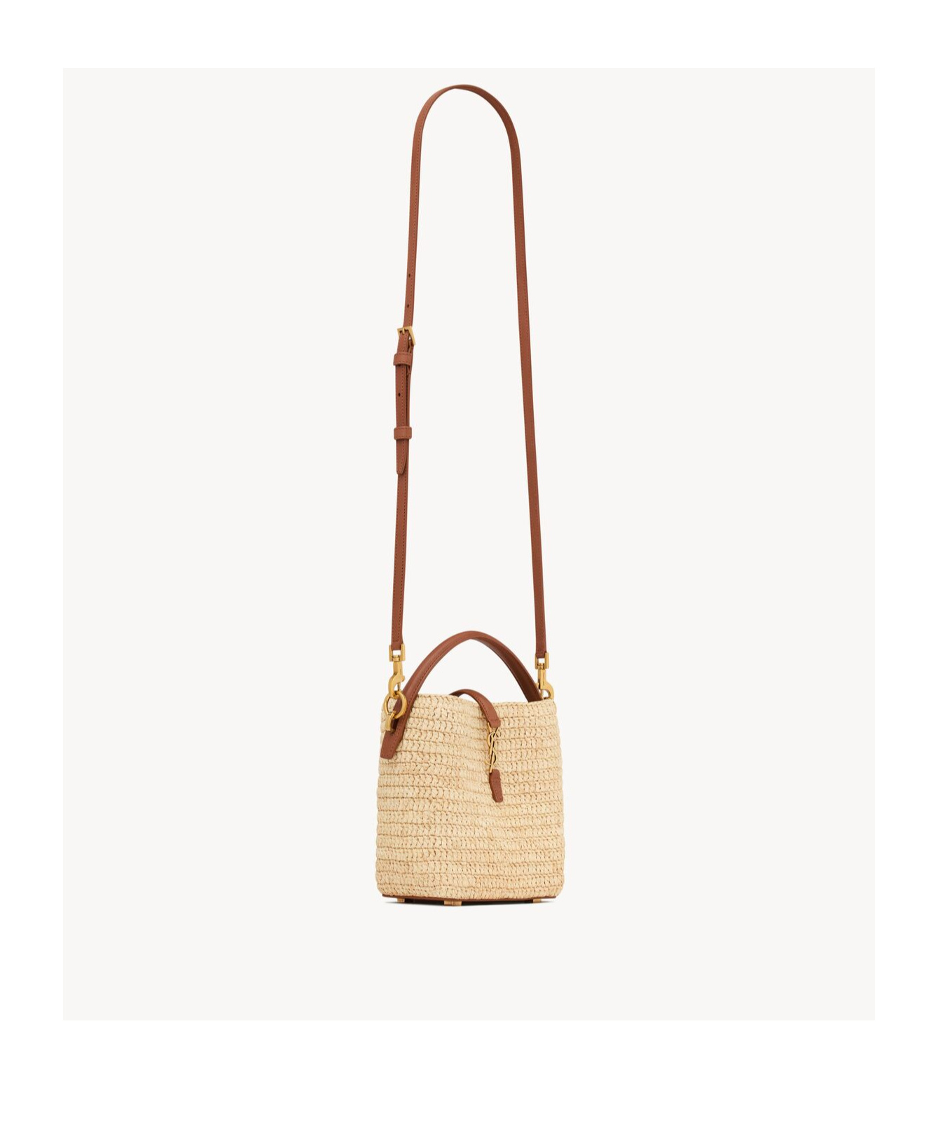 Saint Laurent Le 37 Mini Bucket Bag In Natural