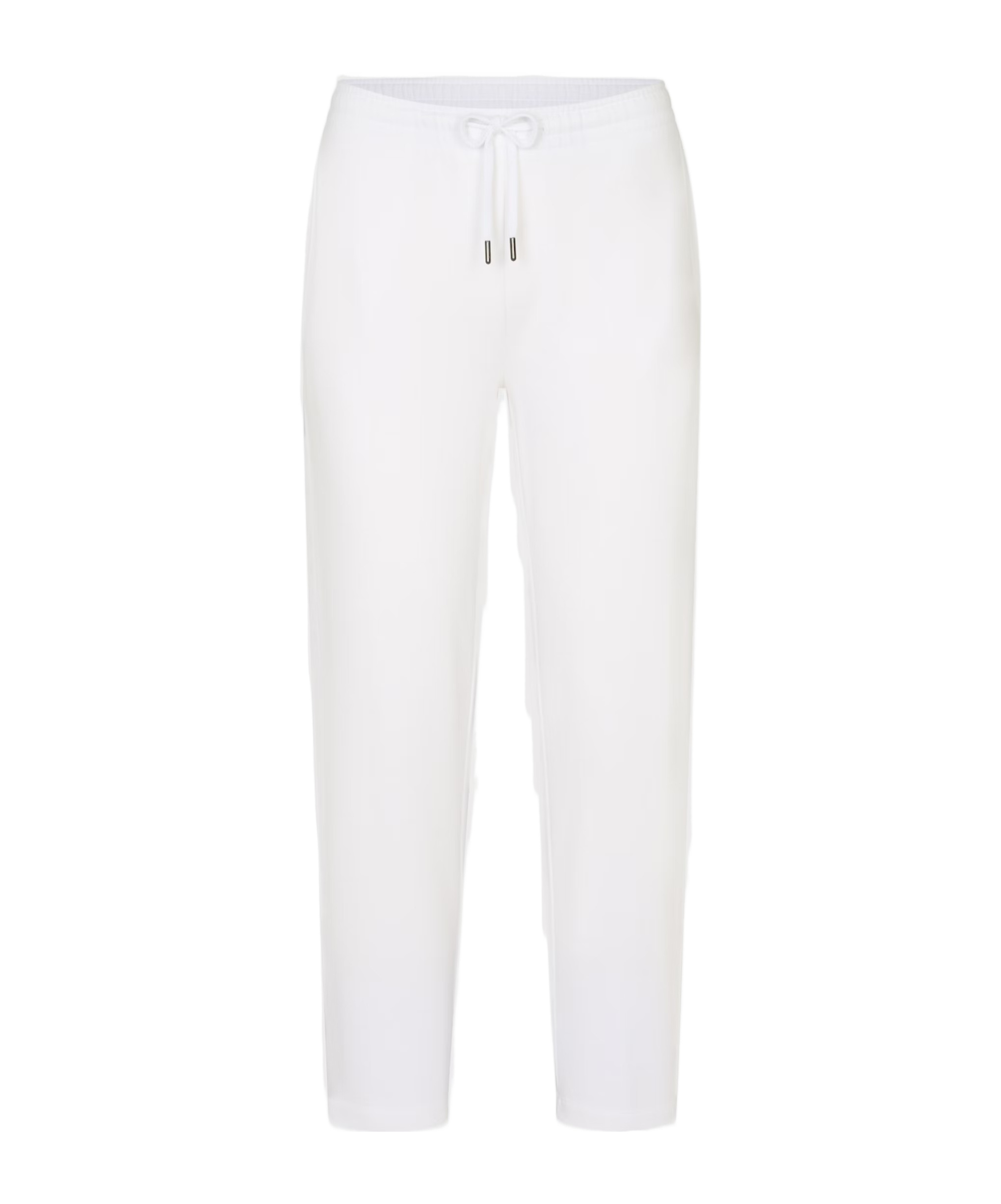 Juvia Drawstring Waist Casual Pants In White