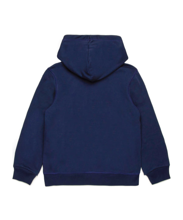 Shop Dsquared2 Logo-print Cotton Hoodie In Blue