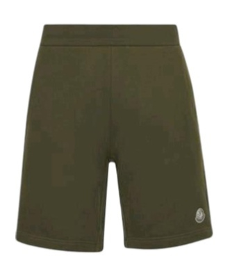 Moncler Wide-leg Shorts In Green
