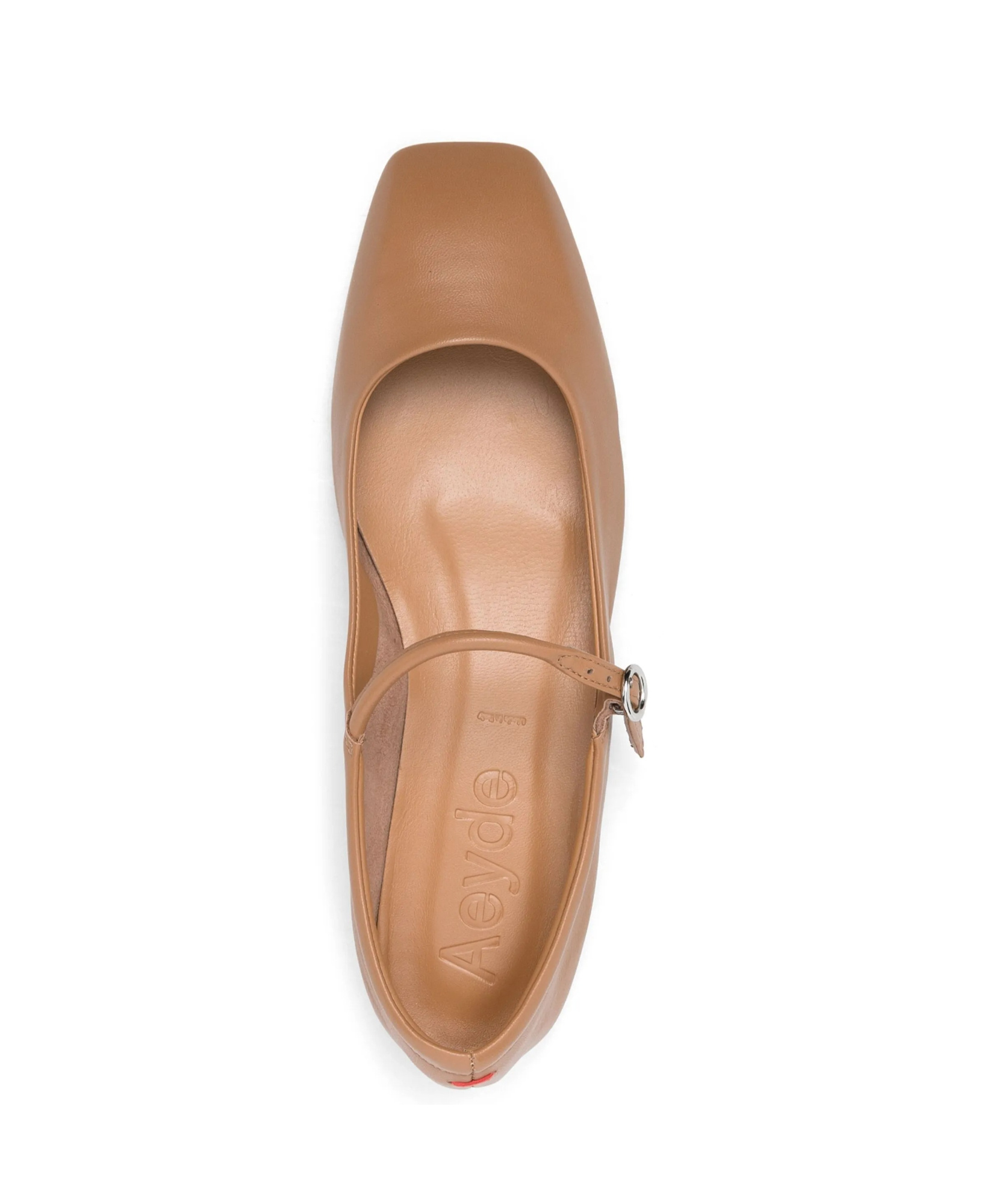Aeyde Square-toed Ballet Shoes In Nude