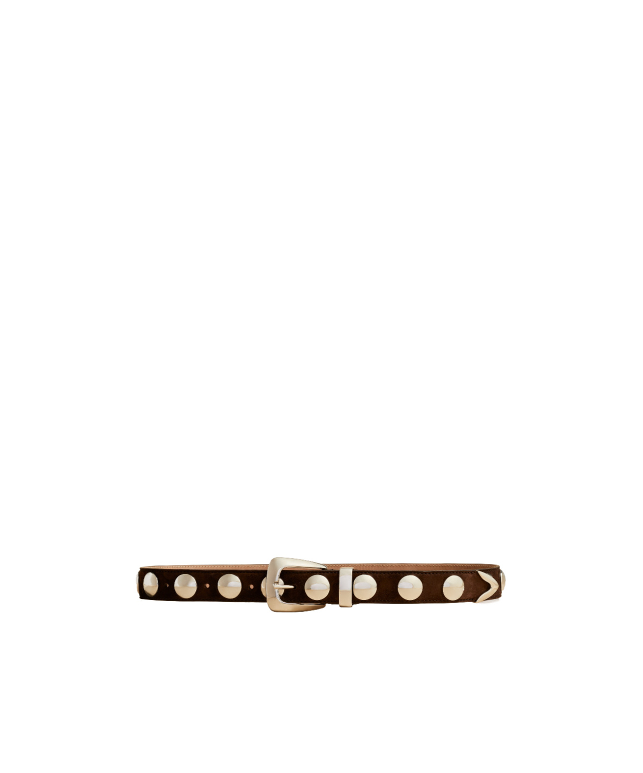 Shop Khaite The Benny Suede Belt In Multicolor
