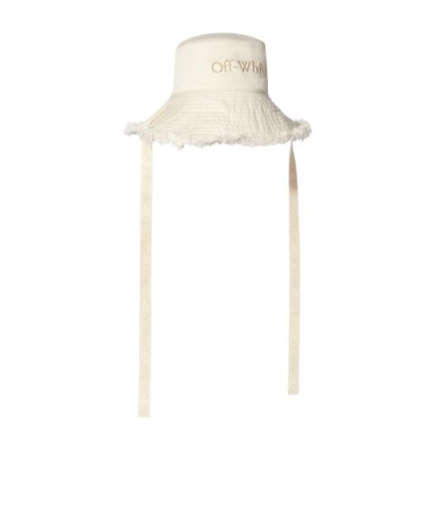 Off-white Over Logo-embroidered Bucket Hat In White
