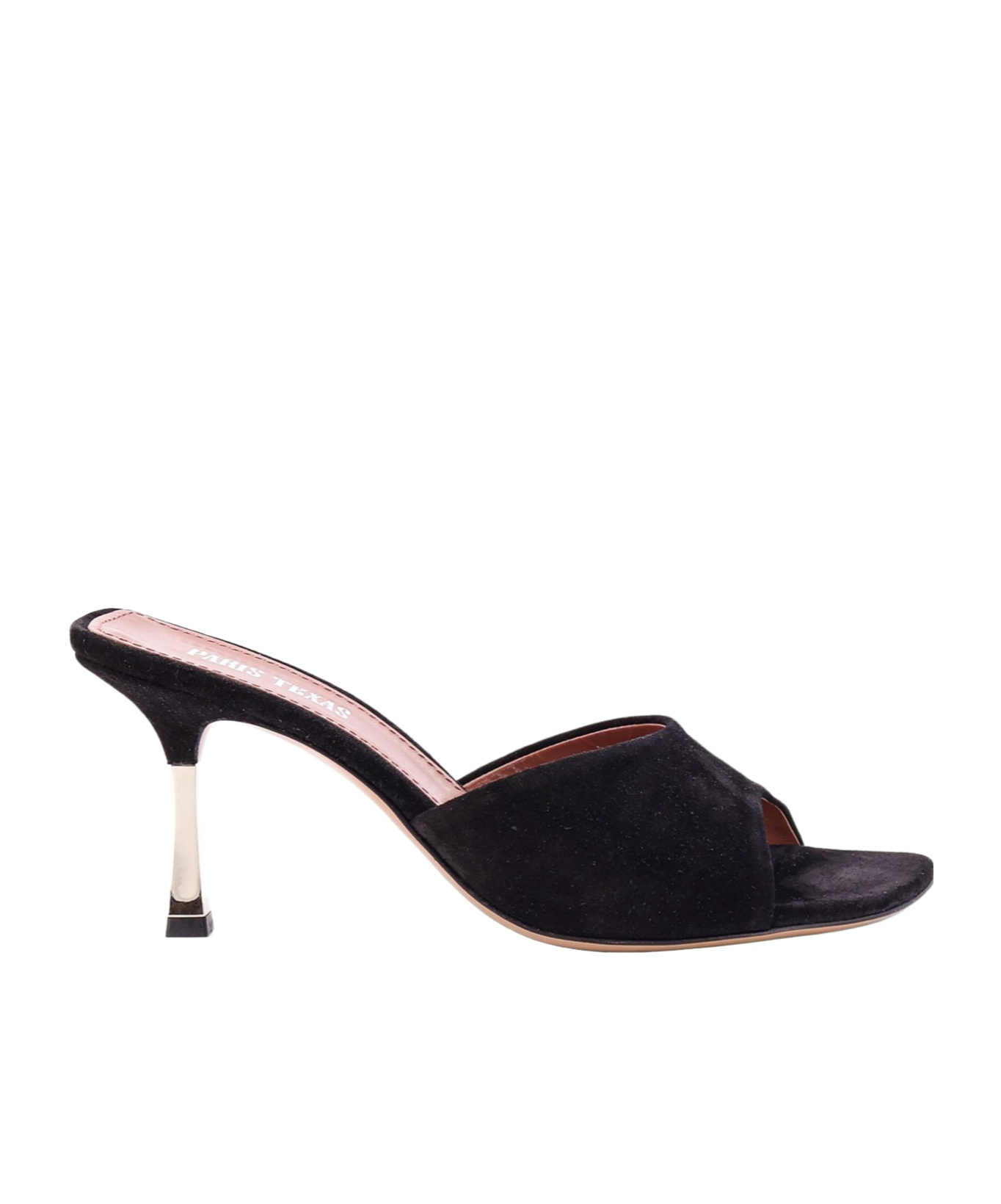 Paris Texas Mules In Black Suede Leather In Black
