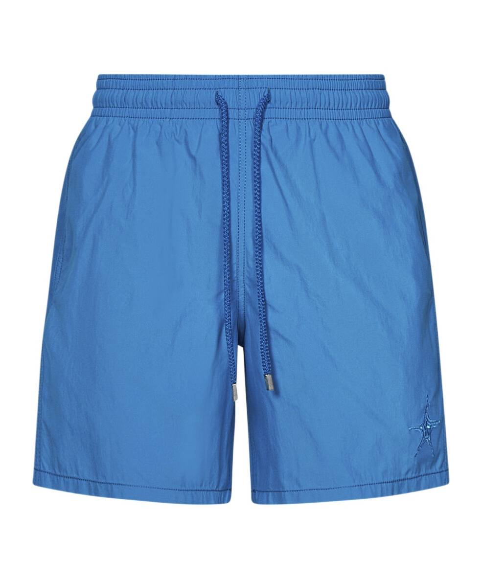 Vilebrequin Ronde Des Tortues Water-reactive Swim Trunks In Blue