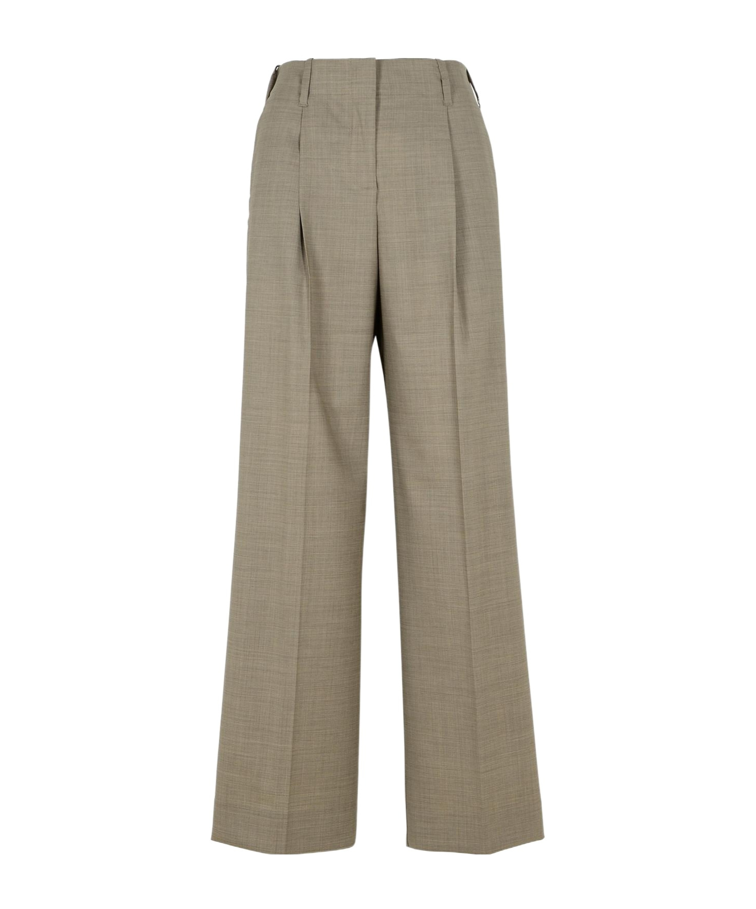 P.a.r.o.s.h Belt-loop Casual Pants In Gray