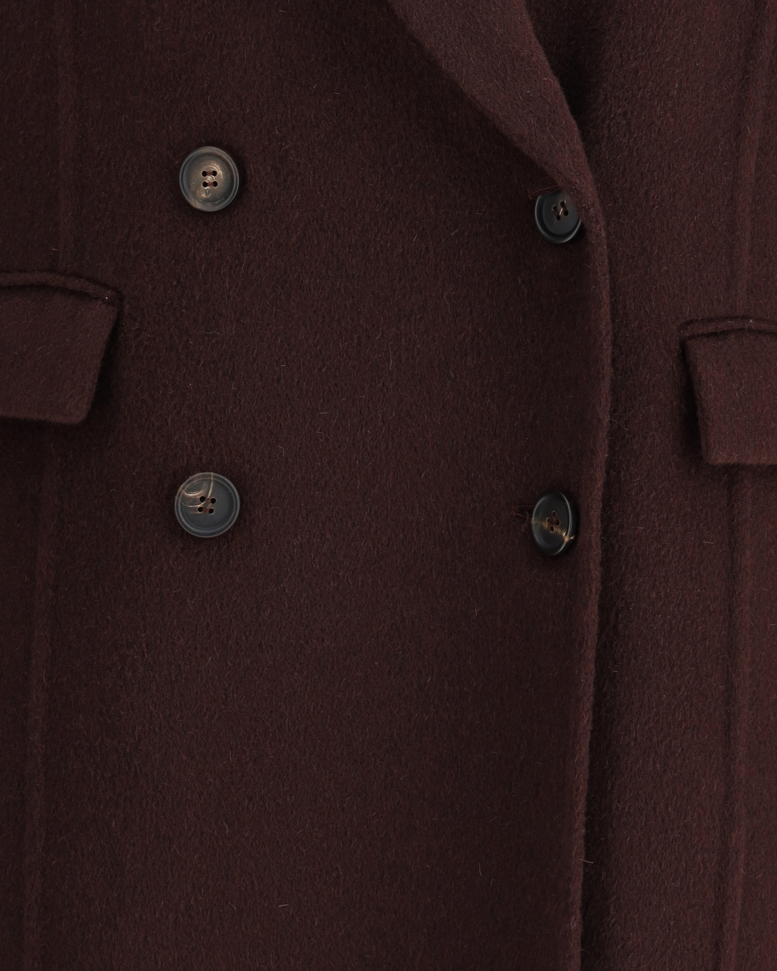 Brunello Cucinelli Double-breasted Coat With Peaked Lapels And Button Detailing
