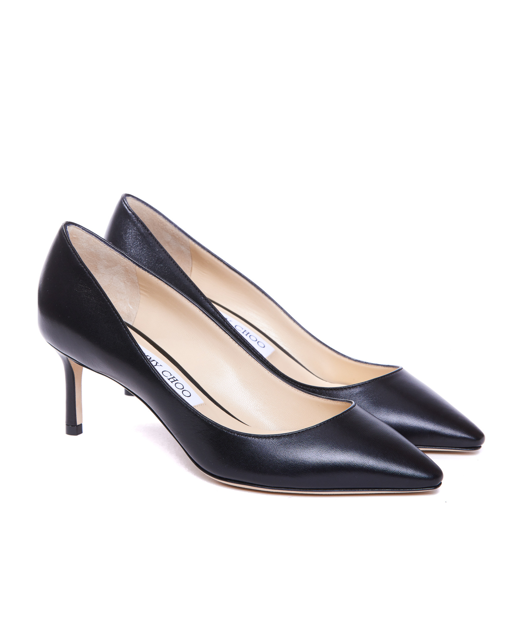 Shop Jimmy Choo Pointed High Heels In Black
