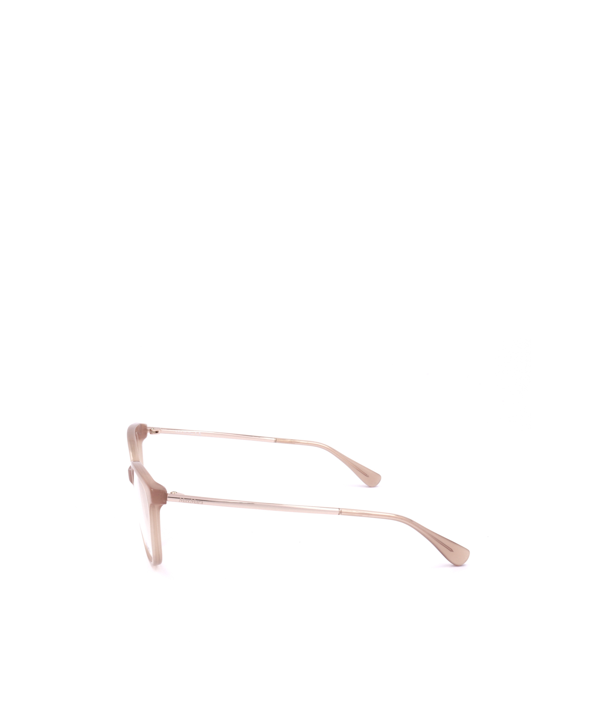 Max Mara Square Frame Glasses In Nude