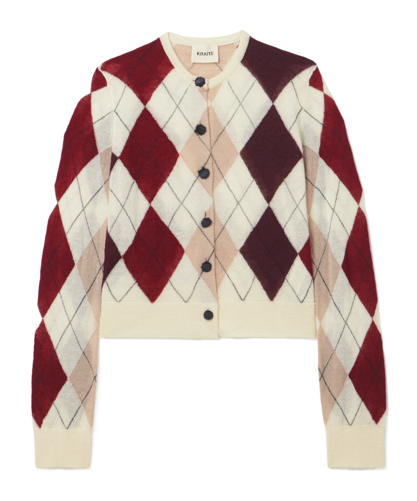 Khaite Long-sleeved Cardigan In White