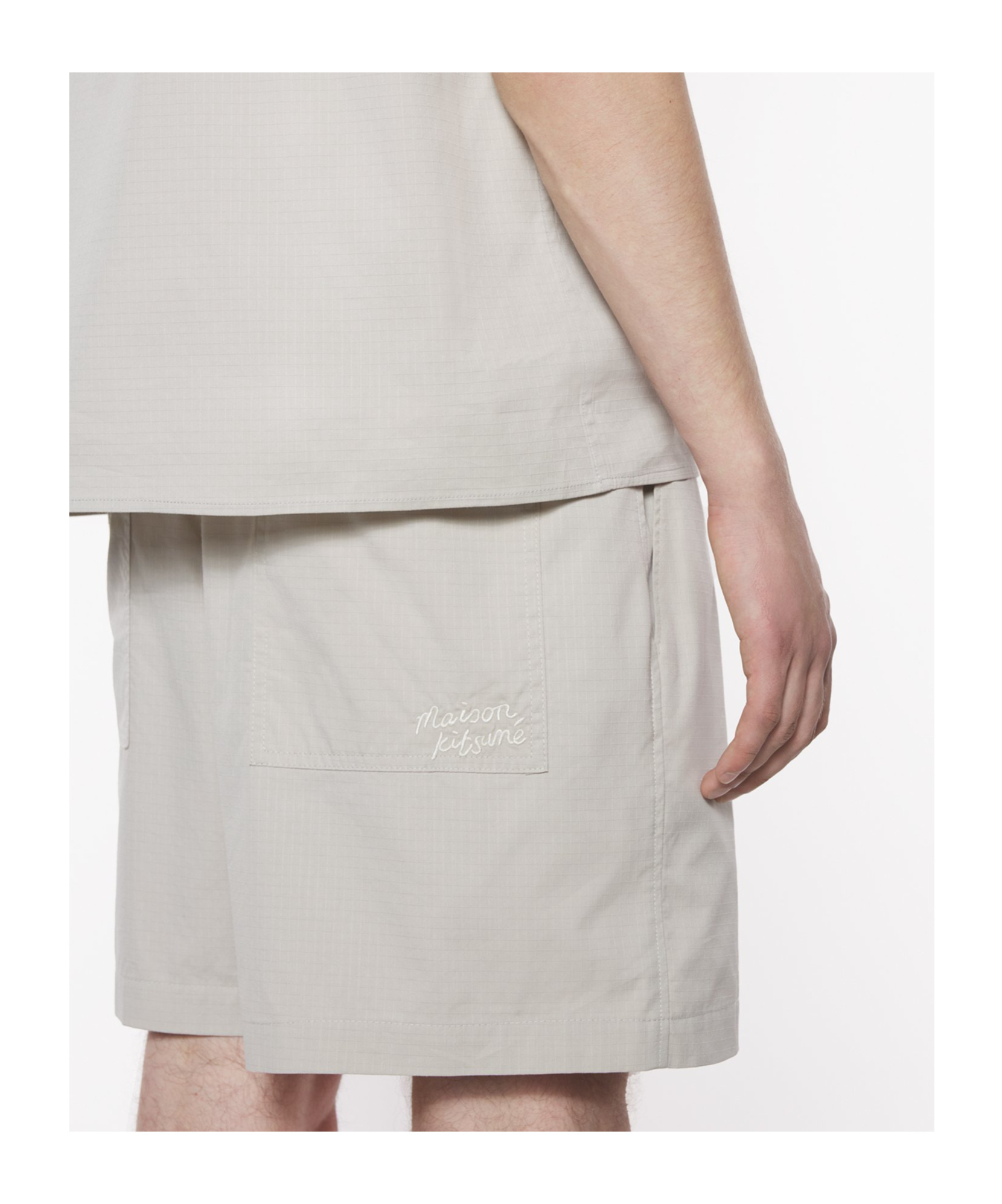 Maison Kitsuné Elasticated Shorts In Truffle Color