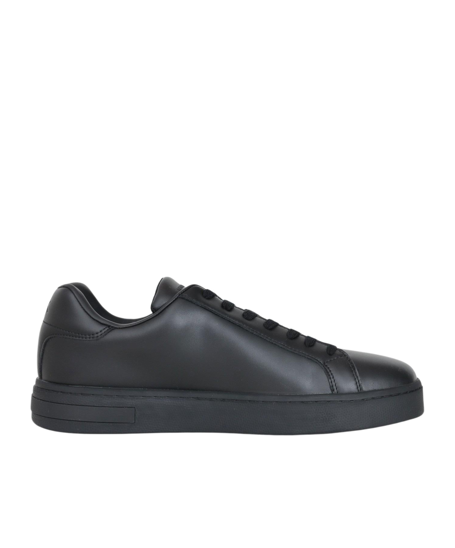 Armani Exchange Lace-up Low-cut Casual Shoes In Black