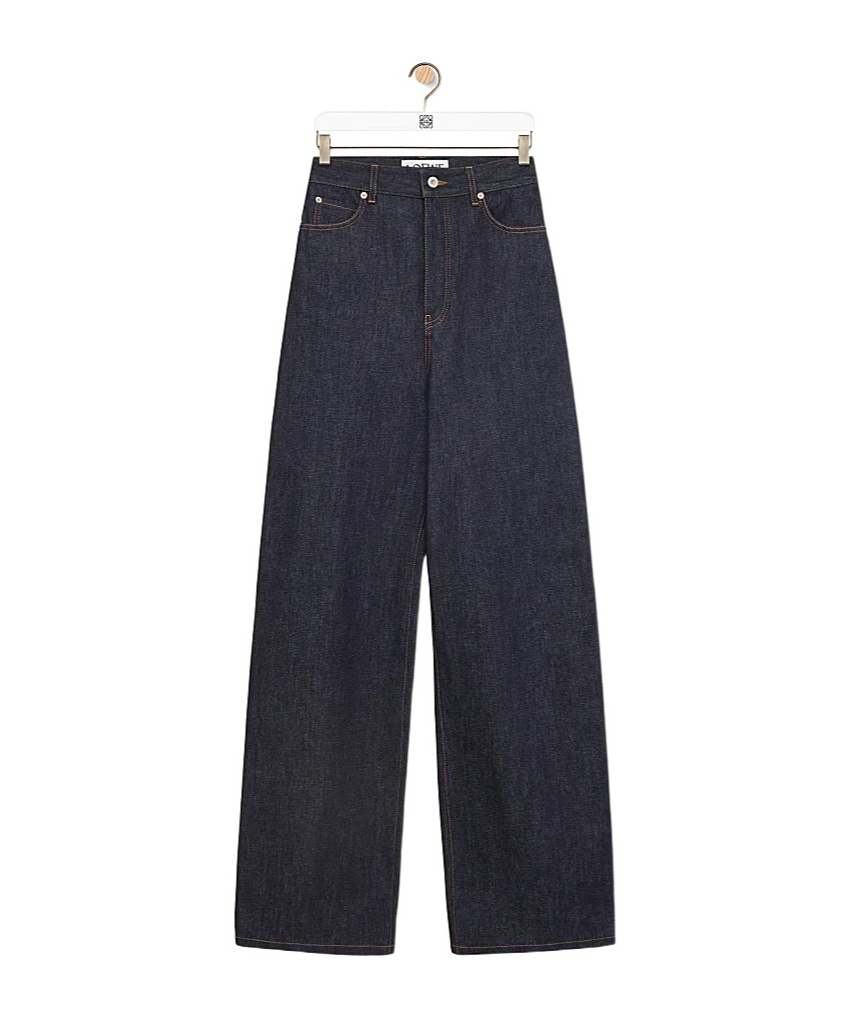 LOEWE ZIPPER BUTTON DENIM PANTS