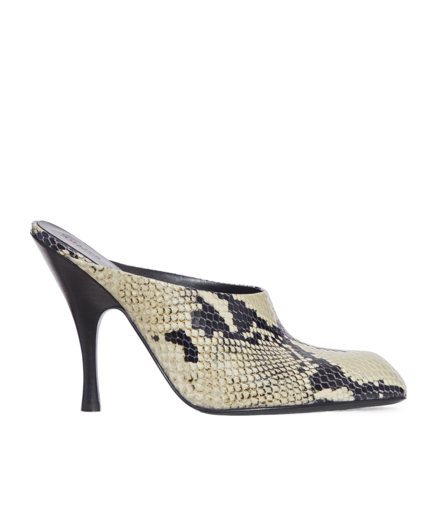 Khaite Colt 100 Python-effect Leather Mules In Multi