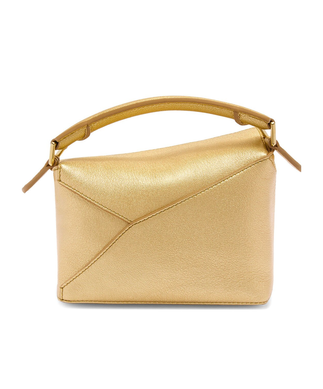 Loewe Small Cubi Anagram Jacquard Canvas And Leather Shoulder Bag In Nude