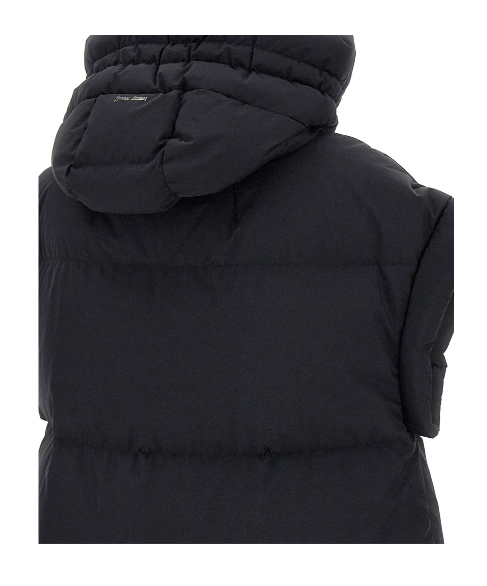 Herno Sleeveless Down Jacket In Black