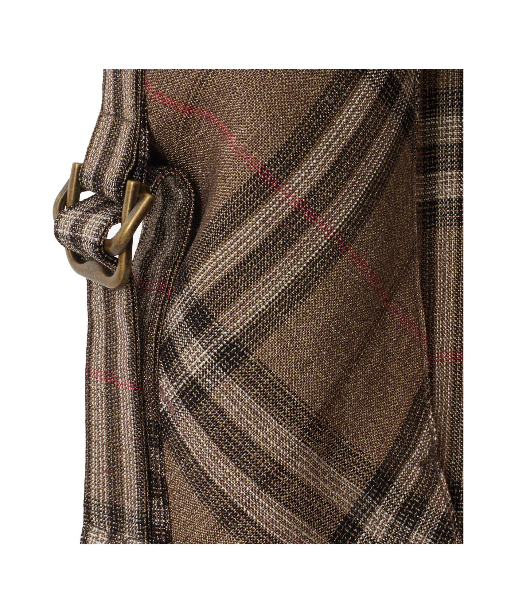 Shop Burberry Silk-blend Trousers In Brown