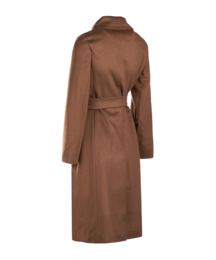 Max Mara Long-sleeved Coat In Brown