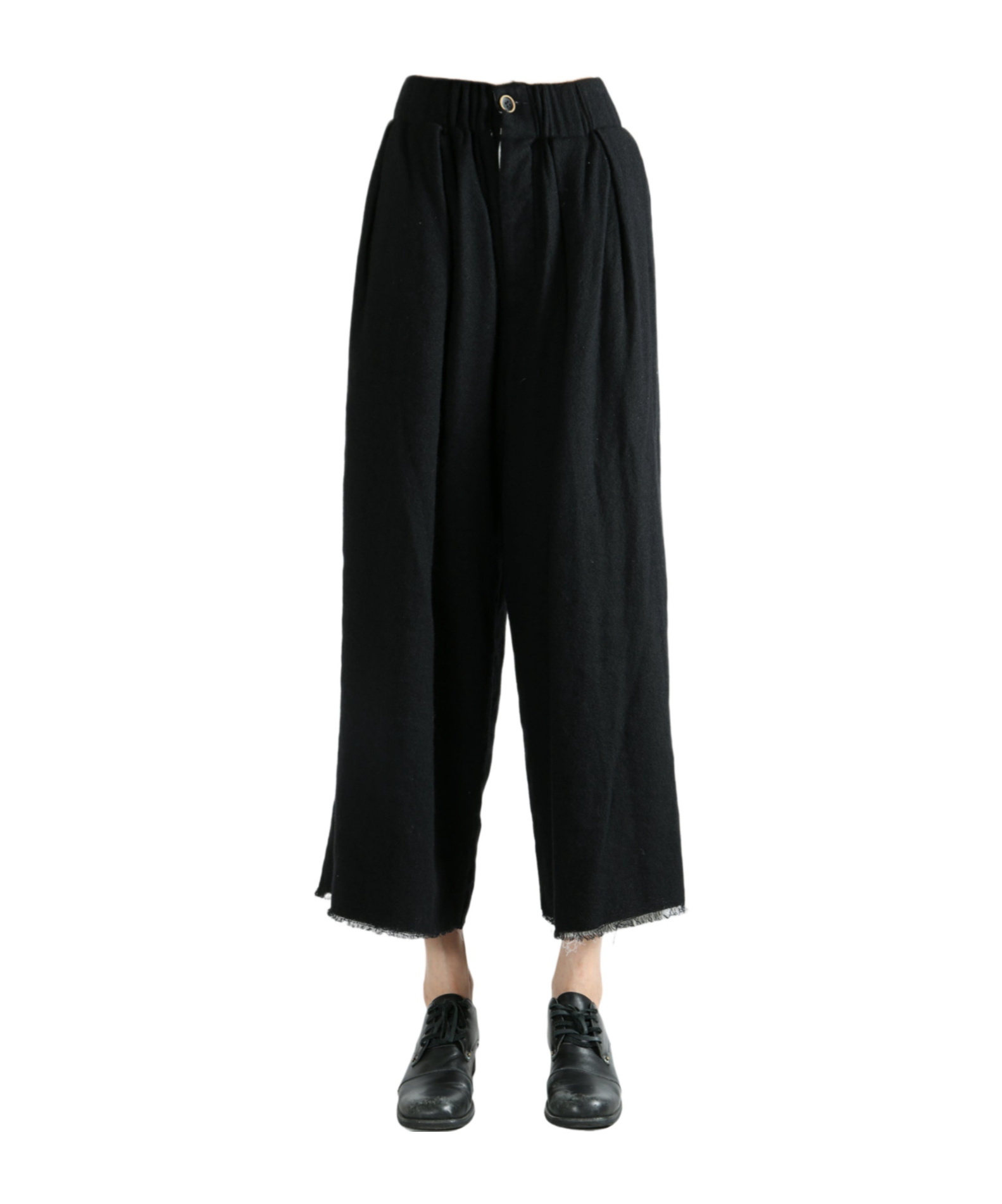 Uma Wang Elastic Waist Casual Pants In Black