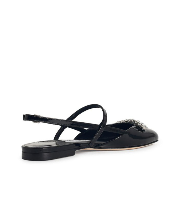 Jimmy Choo Crystal-embellished Slingback Pumps In Black