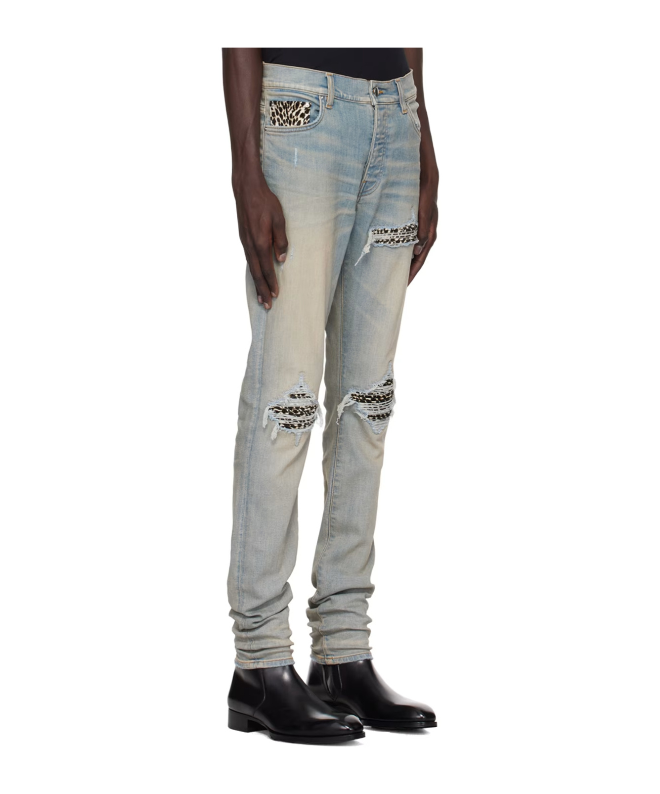 AMIRI BELT-LOOP JEANS